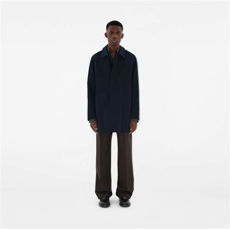 showerproof car coat burberry|Short Camden Heritage Car Coat in Coal blue .